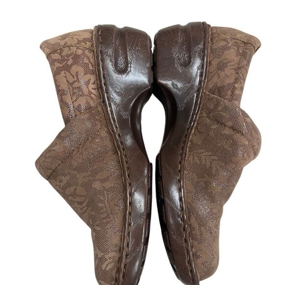 BOC Women’s Size 10 Brown Leather Clogs Slip On Comfort Shoes Nursing - Picture 5 of 7